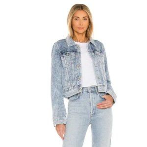 NWT Free People X Revolve Rumors Denim Jacket in Indigo Wash